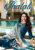 Embroidered Dola Silk Kurti With Silk Pant And Jacquard Dupatta-ISKWSU21071895