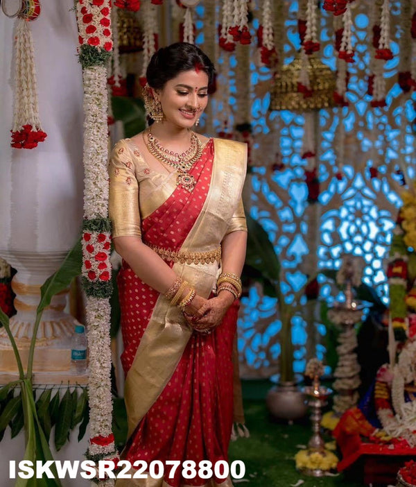 Kanchipuram Korvai Silk Saree With Blouse-ISKWSR22078800