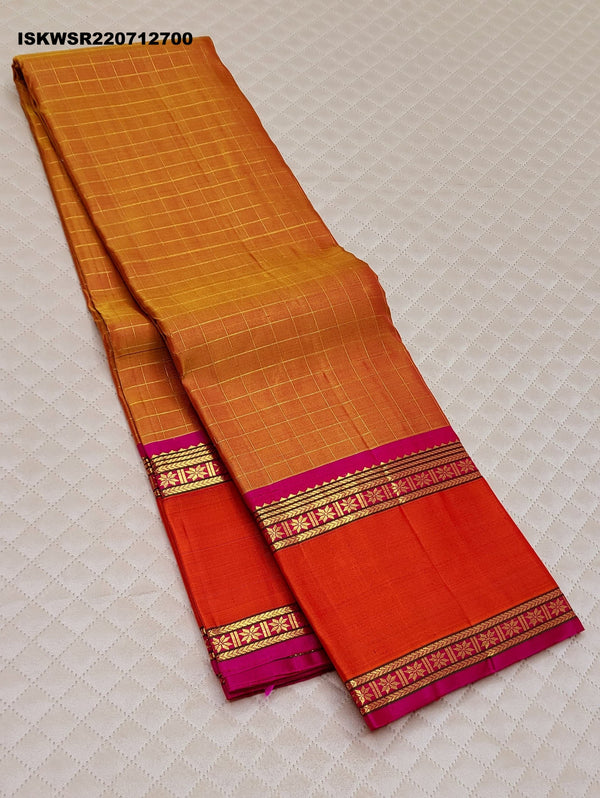 Kanchipuram Hand Woven Silk Saree With Blouse-ISKWSR220712700
