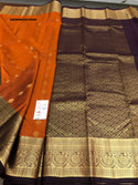 Kanchipuram Silk Saree With Contrast Blouse-ISKWSR22075500