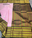 Kanchipuram Handloom Silk Saree With Contrast Blouse-ISKWSR220720700