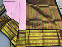 Kanchipuram Handloom Silk Saree With Contrast Blouse-ISKWSR220720700