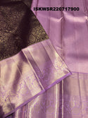 Kanchipuram Handloom Silk Saree With Contrast Blouse-ISKWSR220717900