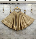 Sequined Rayon Cotton Skirt-ISKWSKT22077350