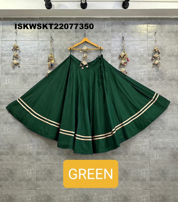 Sequined Rayon Cotton Skirt-ISKWSKT22077350