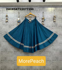 Sequined Rayon Cotton Skirt-ISKWSKT22077350