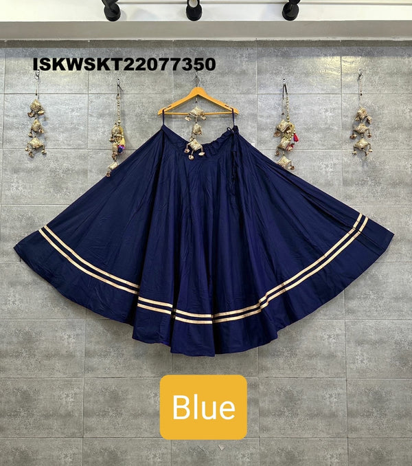 Sequined Rayon Cotton Skirt-ISKWSKT22077350