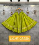 Sequined Rayon Cotton Skirt-ISKWSKT22077350