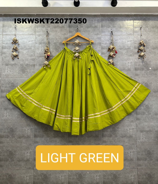 Sequined Rayon Cotton Skirt-ISKWSKT22077350