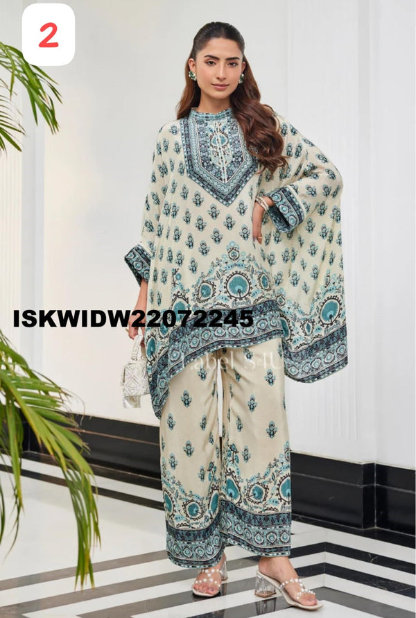 Digital Printed Silk Co-Ord Set-ISKWIDW22072245
