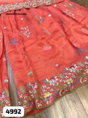 Embroidered Maslin Silk Kurti With Sharara And Dupatta-ISKWSH2207AGC4992