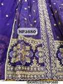 Embroidered Tissue Silk Front Slit Anarkali Kurti With Pant And Sequined Dupatta-ISKWSU2207NP3680