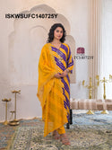 Lehariya Printed Maslin Kurti With Silk Pant And Dupatta-ISKWSUFC140725P/FC140725Y