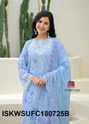 Digital Printed Cotton Kurti With Pant And Dupatta-ISKWSUFC180725B