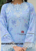 Digital Printed Cotton Kurti With Pant And Dupatta-ISKWSUFC180725B