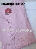 Embroidered Malmal Cotton Kurti With Cotton Pant-ISKWKUDB080725P