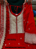 Embroidered Silk Gown With Sequined Dupatta-ISKWGN2407NP3101