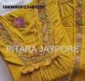 Embroidered Malmal Cotton Kurti With Pant And Dupatta-ISKWSUFC240725Y