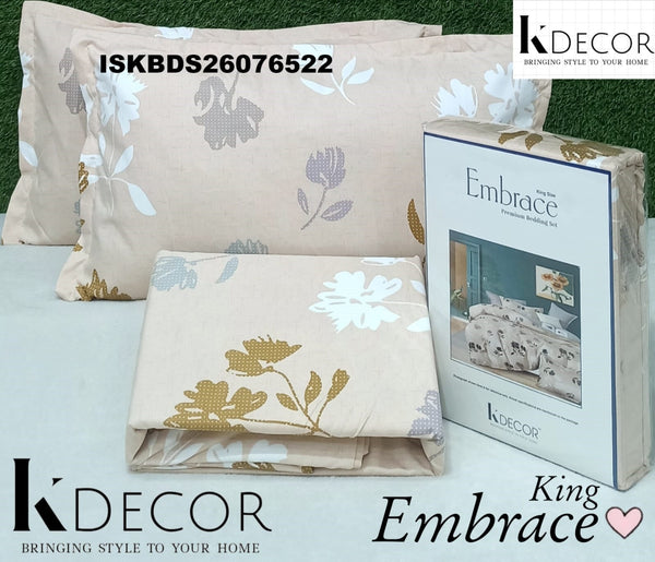 Embrace Cotton King Size Bedsheet Set-ISKBDS26076522