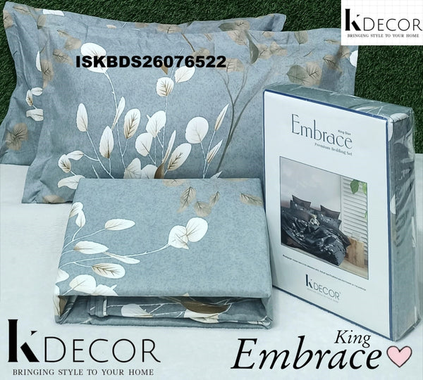 Embrace Cotton King Size Bedsheet Set-ISKBDS26076522