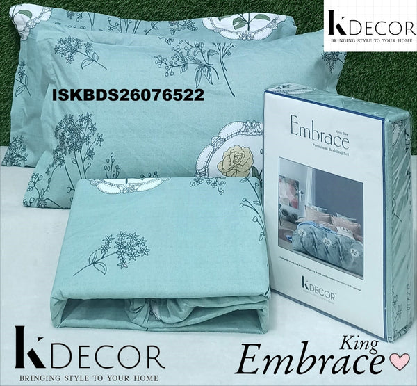 Embrace Cotton King Size Bedsheet Set-ISKBDS26076522