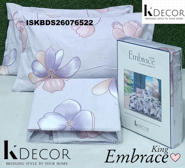 Embrace Cotton King Size Bedsheet Set-ISKBDS26076522