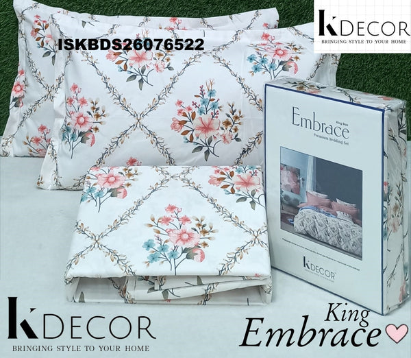Embrace Cotton King Size Bedsheet Set-ISKBDS26076522