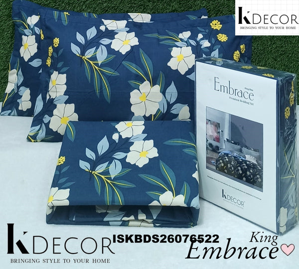 Embrace Cotton King Size Bedsheet Set-ISKBDS26076522