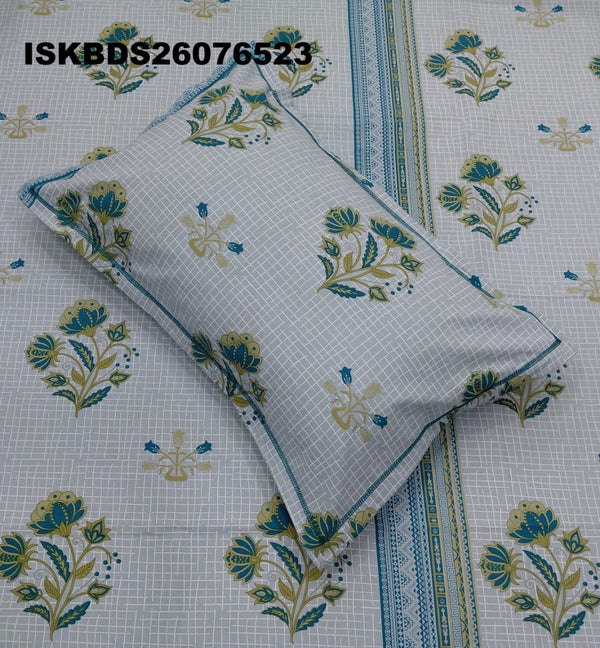King Size Pure Cotton Bedsheet Set-ISKBDS26076523