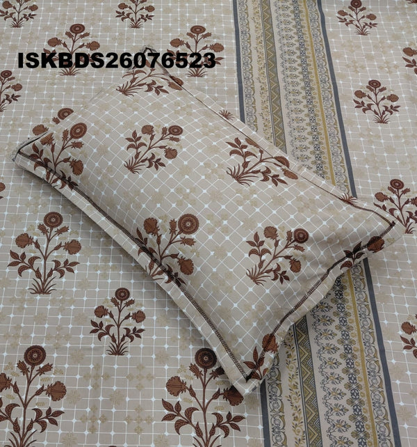 King Size Pure Cotton Bedsheet Set-ISKBDS26076523
