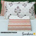 King Size Pure Cotton Bedsheet Set-ISKBDS26076524