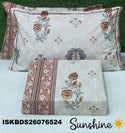 King Size Pure Cotton Bedsheet Set-ISKBDS26076524