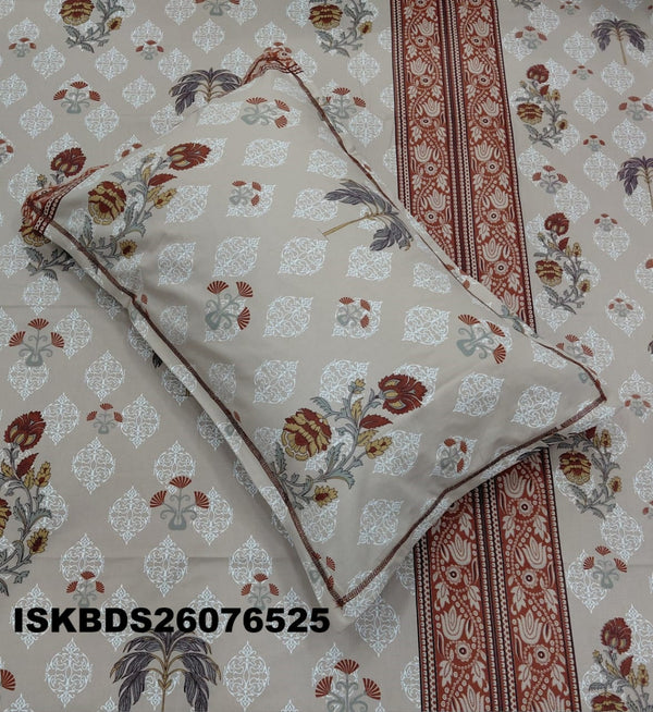 King Size Pure Cotton Bedsheet Set-ISKBDS26076525
