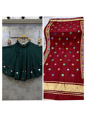 Embroidered Rayon Lehenga With Blouse And Dupatta-ISKWNAV28071249