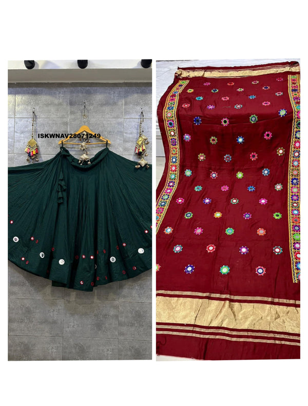 Embroidered Rayon Lehenga With Blouse And Dupatta-ISKWNAV28071249