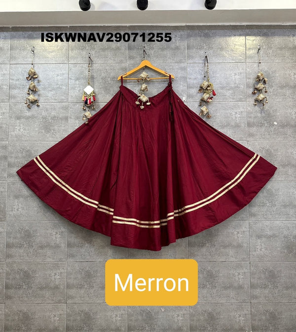 Sequined Rayon Cotton Lehenga With Blouse-ISKWNAV29071255