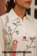 Embroidered Cotton Co-Ord Set-ISKWIDWFC310525C