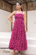 Digital Printed Georgette Dress-ISKWDR300727004