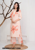 Printed Cotton Kurti With Pant-ISKWKU14071299