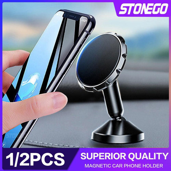 STONEGO 360 Degree Universal Magnetic Car Phone Holder Magnet Mount Mobile Cellphone Stand Mobile Phone Accessories - Ishaanya