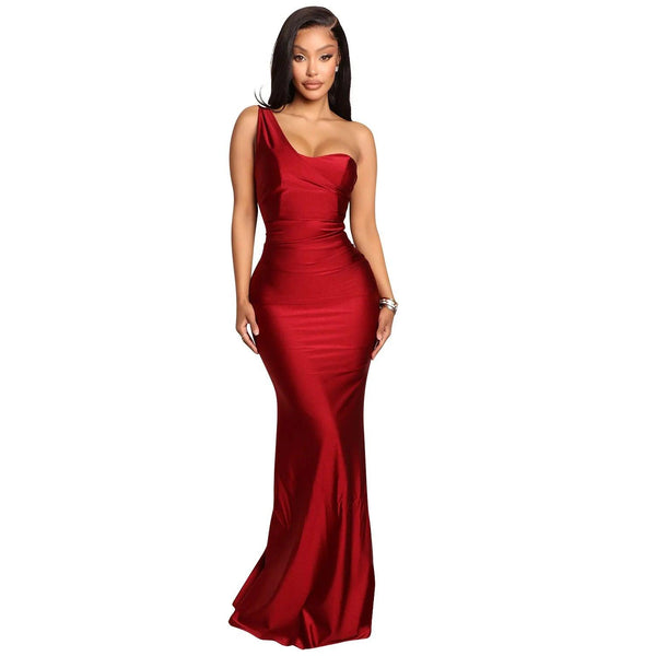 Color Sexy Party Dresses Women Slash Neck Full Sleeve Solid Dress Hot Summer Fashion Night Club Mini Dresses mmOSee6763 - Ishaanya