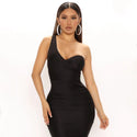 Color Sexy Party Dresses Women Slash Neck Full Sleeve Solid Dress Hot Summer Fashion Night Club Mini Dresses mmOSee6763 - Ishaanya