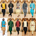 Art Silk Kurta Pajama With Jacquard Jacket