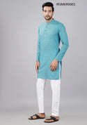 Cotton Printed Men's Long Kurta-IRSMKR0001