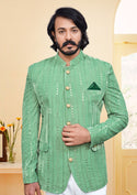 Men's Jodhpuri Velvet Coat With Mirror Work-Di.No-2