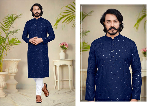 Cotton Kurta With Pajama-Di. No- 32