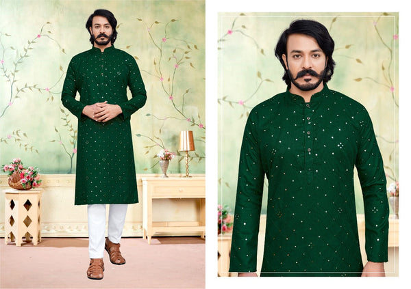 Cotton Kurta With Pajama-Di. No- 32