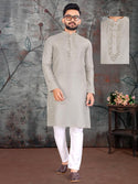 Silk Kurta With Cotton Pajama