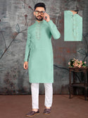 Silk Kurta With Cotton Pajama