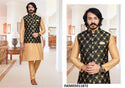 Art Silk Kurta With Pajama And Jacquard Jacket-ISKM05011872